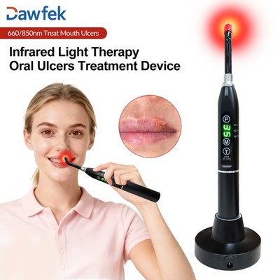 Rechargeable Red Light Therapy Device for ENT (Ear, Nose, Throat) Pain Relief