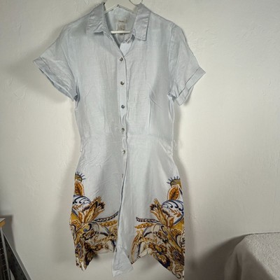 knee length dresses for ladies Jane Shirt Dress in Linen Viscose – Rosie Assoulin main image 0