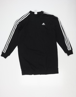 Adidas Langarmkleid schwarz Logo XS