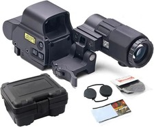 558 G45 Holographic Reflex Sight Scope with G45 5X Magnifier Combo Built-in Flip