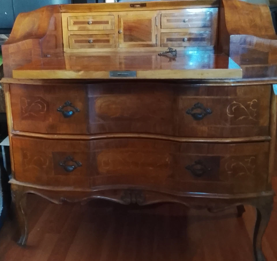 alter sekretär, Holz, braun ca 120cm  guter Zustand  - Bild 3 von 3