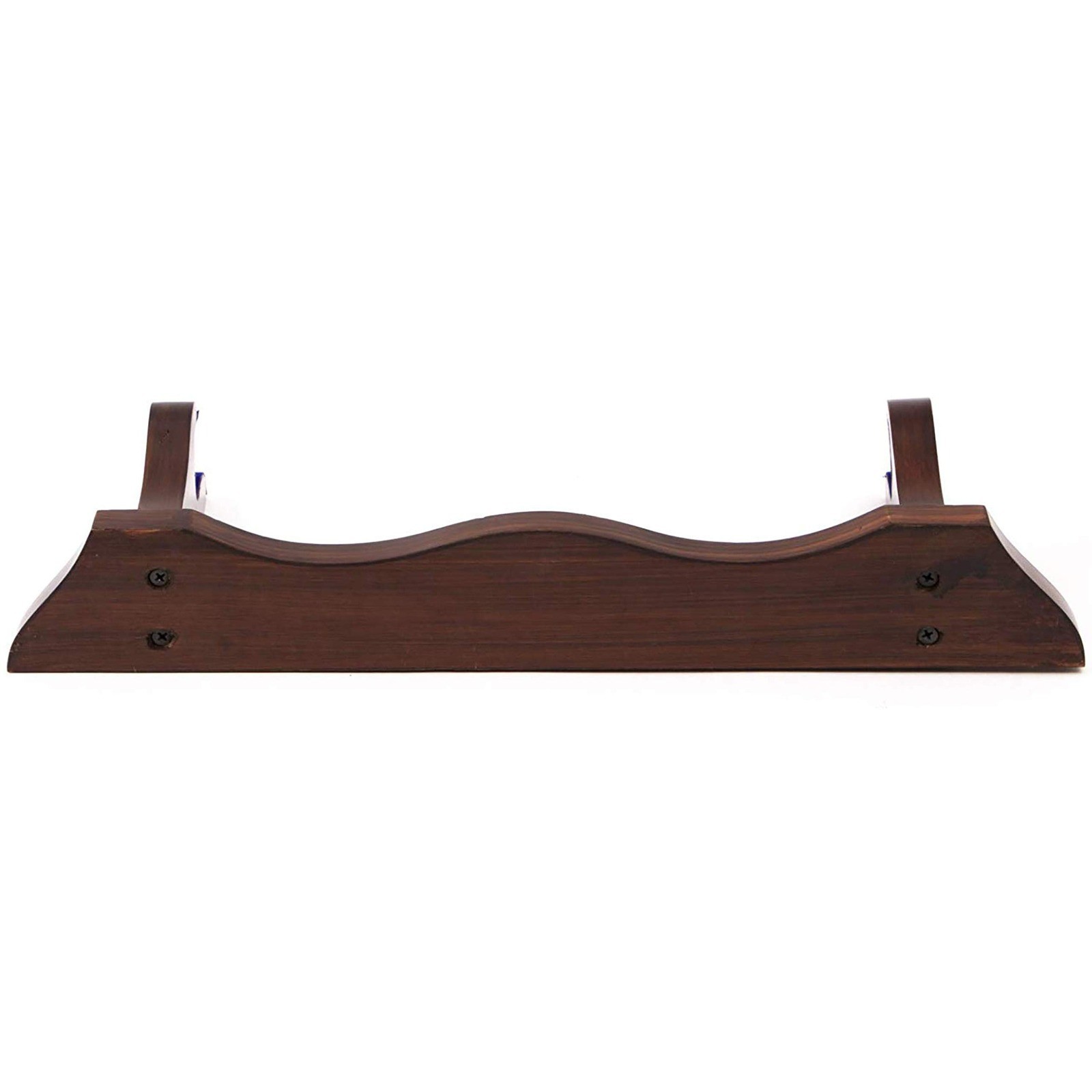 Medieval Wooden Horizontal Single Katana Stand, Sword Axe Display Stand