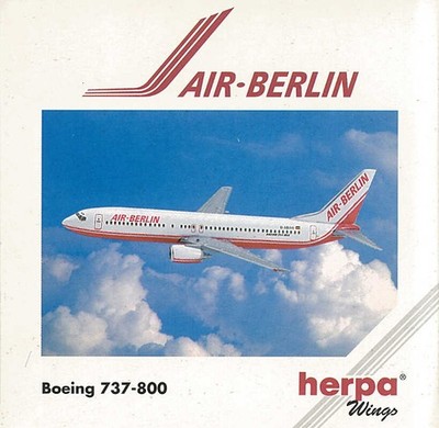Boeing 737-800 Air Berlin D-ABAH Herpa 511193 1:500