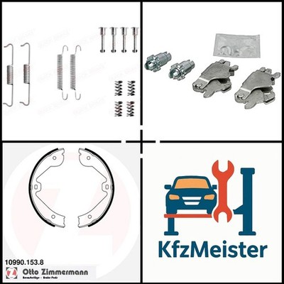 QUICK BRAKE, ZIMMERMANN Bremsbackensatz + Nachsteller + Zubehör für VW TOUAREG