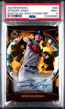 2023 Bowman Spencer Jones Invicta Auto Gold Atomic Refractor #/50 PSA 9 🔥
