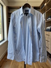 Stafford Travel Performance Super Shirt Button Down Regular Fit 17.5" 34 35 EUC