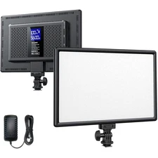 19.5W Adjustable LED Panel - Eye-Friendly Light for Photography & Streaming