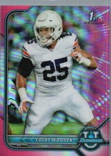 2021-22 Bowman University #88 Colby Wooden Chrome Pink