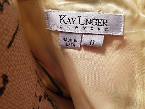 New Kay Unger Silk Flower Lined Zip Cocktail Dress S8 Korea - Picture 11 of 11