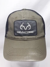 REALTREE - Mesh Back - Olive / Black - Adjustable Snap Closure - Baseball Hat