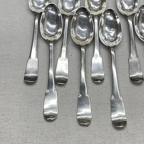 Antique Lot of 9 Monogrammed CW Silver Teaspoons .800 Silver J. Schott Style - Picture 9 of 22