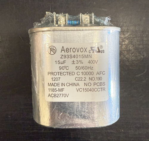 Aerovox 1185-MF (Z93S4015M) 15uF 400V 100'C Oil Filled Capacitor - FREE SHIP - Picture 2 of 3