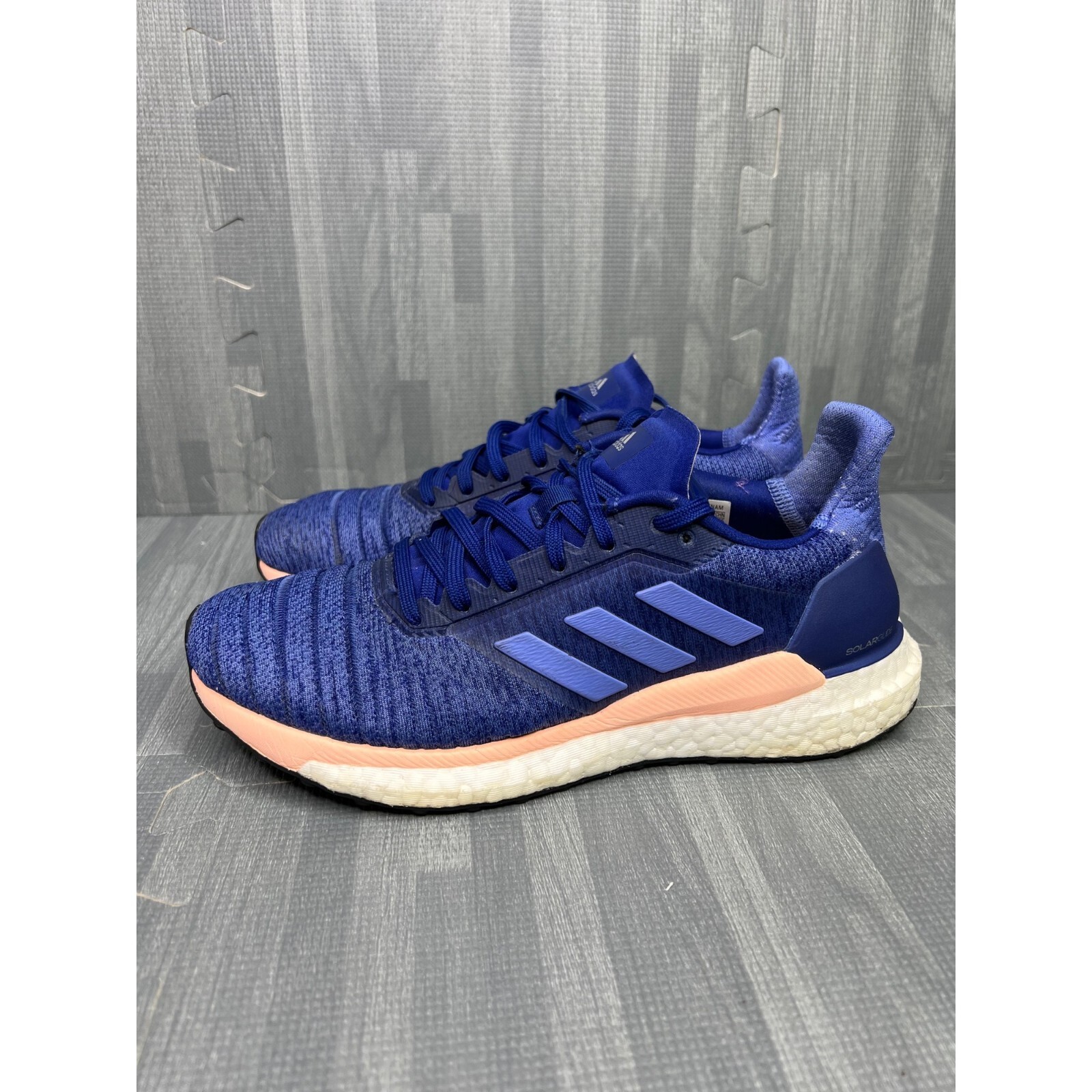 SAOLA Scarpe da corsa donna Adidas Solar Glide Boost sneakers taglia 7 blu AQ0334