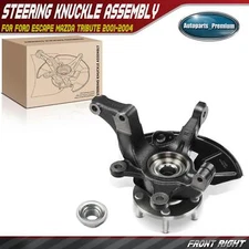 Front Right Steering Knuckle & Wheel Hub Bearing Assembly for Ford Escape Mazda