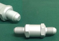 4an -4an An4 Turbo Oil Feed Line Filter With .04 Oil Restrictor Silver