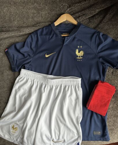 Original Nike Frankreich Trikot, Shorts und Stutzen - Gr. L - WIE NEU - Bild 1 von 4