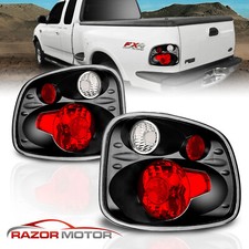 2001- 2003 For Ford F-150 Flareside Black Rear Brake Tail Lights Pair