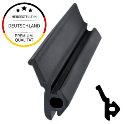 Gummidichtung Kunststofffenster Rahmendichtung Dichtband Schwarz Menge: 5m