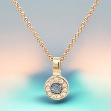 Osmium Anhänger mit Brillanten in Roségold 750/-