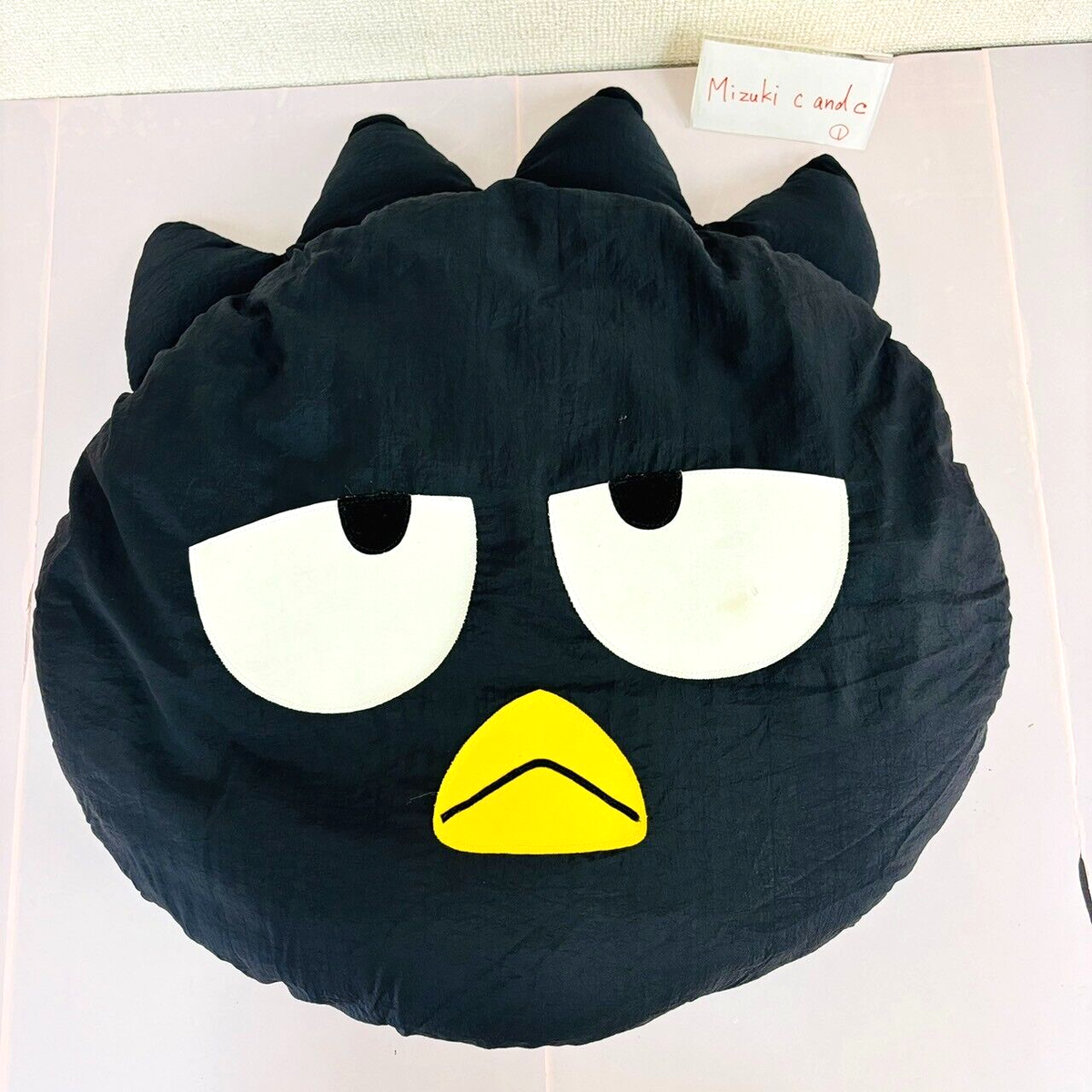 BADBADTZ-MARU様 Sanrio Bad Badtz-Maru Face Cushion Plush Soft Toy Black Penguin
