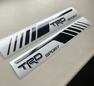 TRD Sport Side Stripe Banner SET OF 2 Decal Toyota Tacoma Tundra Sticker