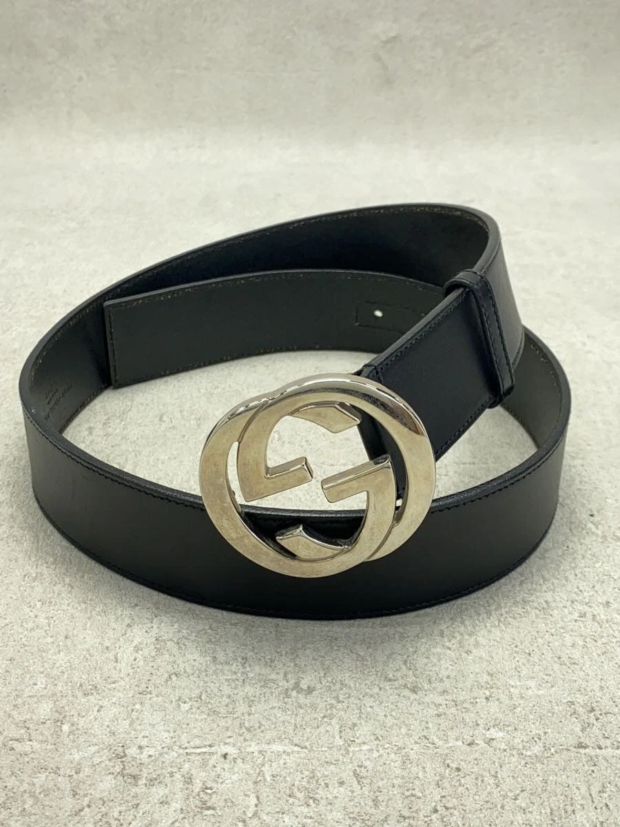 Ceinture GUCCI cuir noir homme 114984 212956 85 84 Occasion