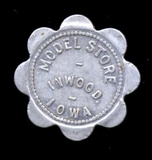 Inwood, IA Iowa  ...  Model Store  ...  Good for 5 Cents (TC-626-306)