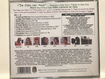 SALSA rare CD & Dvd De Cuba Con Amor Homenaje A Celia Cruz Entrevistas Videos