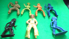 Vintage Cowboys  Indians Figures Lot 7 
