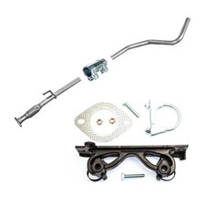 Auspuff Mittelrohr mit flex Fiat Stilo HB 1.2i 16V 80PS bis 11/03 Rohr+Anbausatz