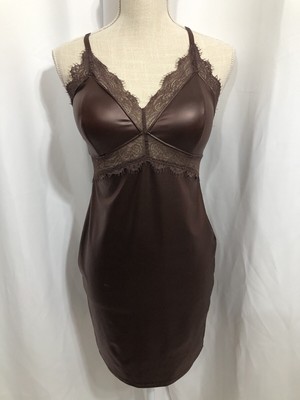 Bozzolo Pleather Slip Dress