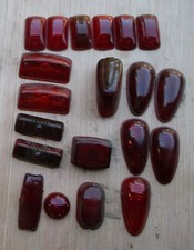 1938 - 1942 Plymouth Glass Tail Light Lenses - 20 - Nos