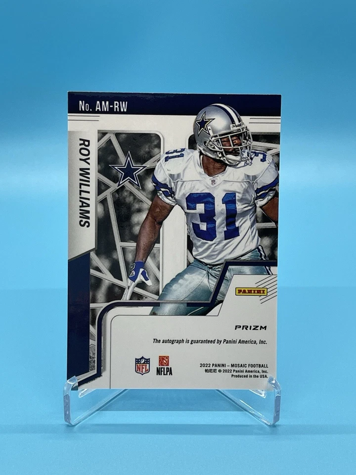 2022 Mosaic football Roy Williams silver mosaic autograph‼️ #AM-RW - Image 3 of 4