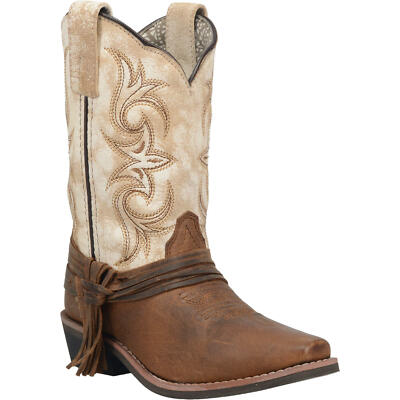 Dan Post Girl's Lil Myra Brown And White Western Boots DPC2911