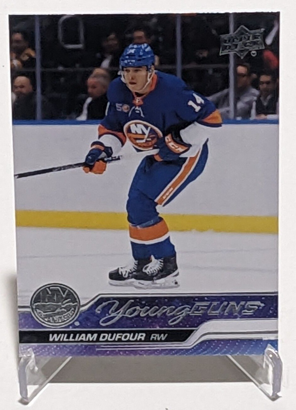 2023-24 Upper Deck Young Guns #206 William Dufour - New York Islanders Rookie RC