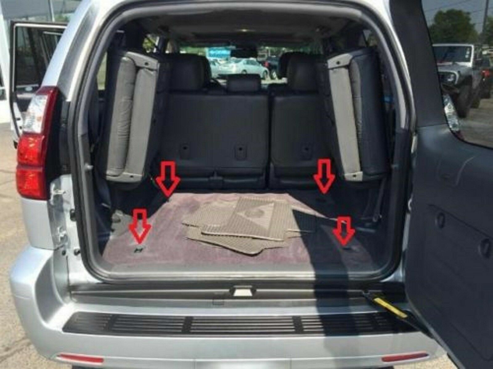 Rear Trunk Floor Style Organizer Mesh Web Cargo Net for LEXUS GX470 2003-2009