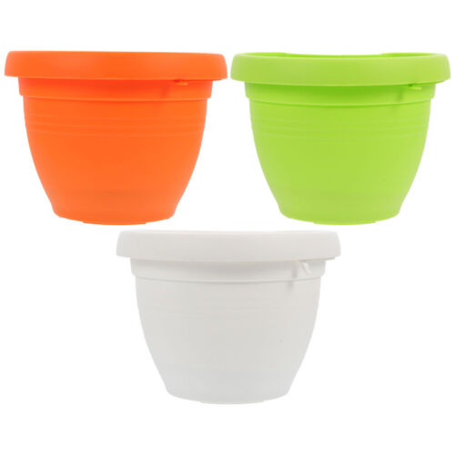 3 Pcs Pipeline Flower Pot Hanging Household Flowerpot Basket Office