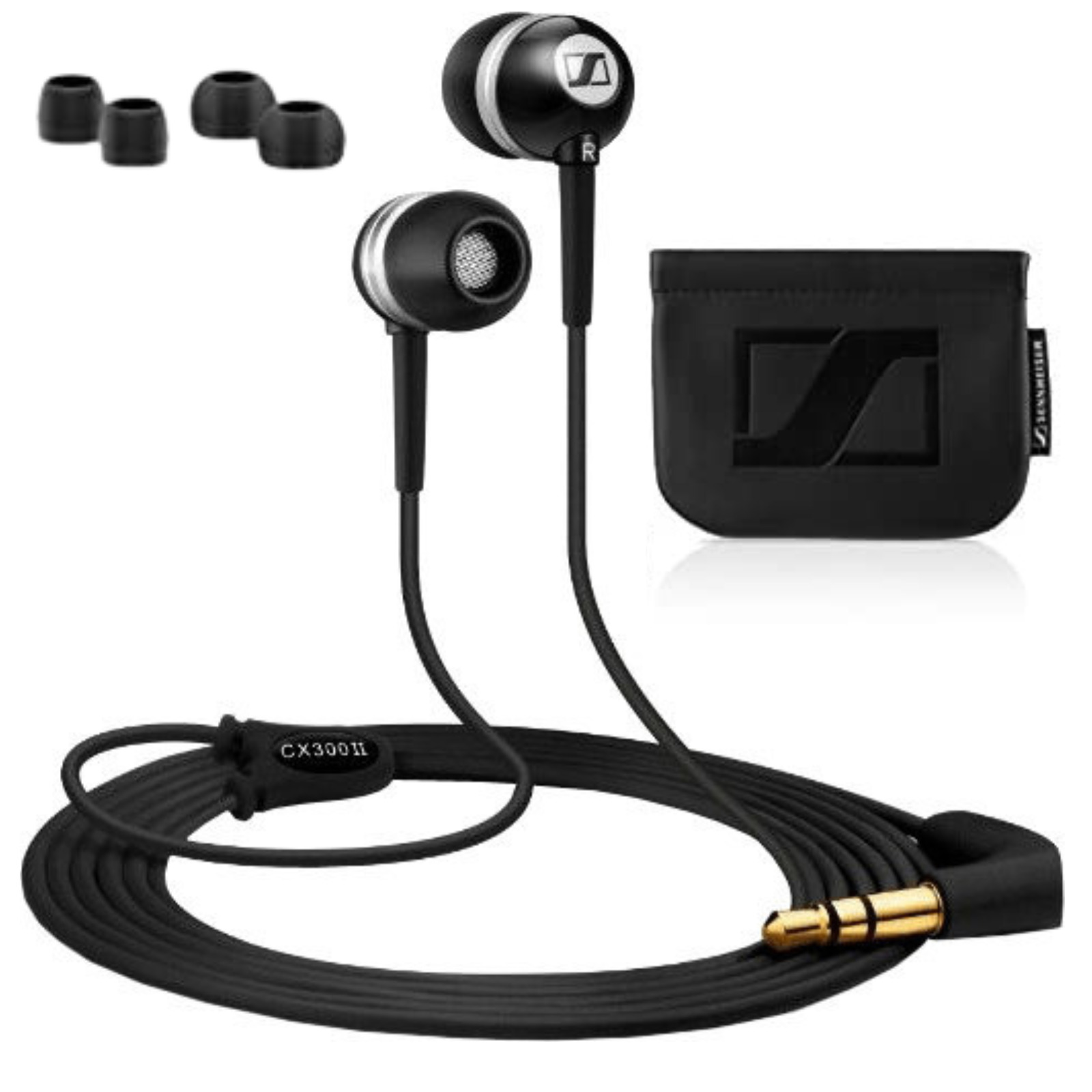 Sennheiser CX 300-II In-Ear Kopfhörer Headset Schwarz AUX 3,5 mm Klinke