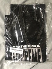 Supreme Who The F**k Tee Black Silver Size Large L SS19 Bogo