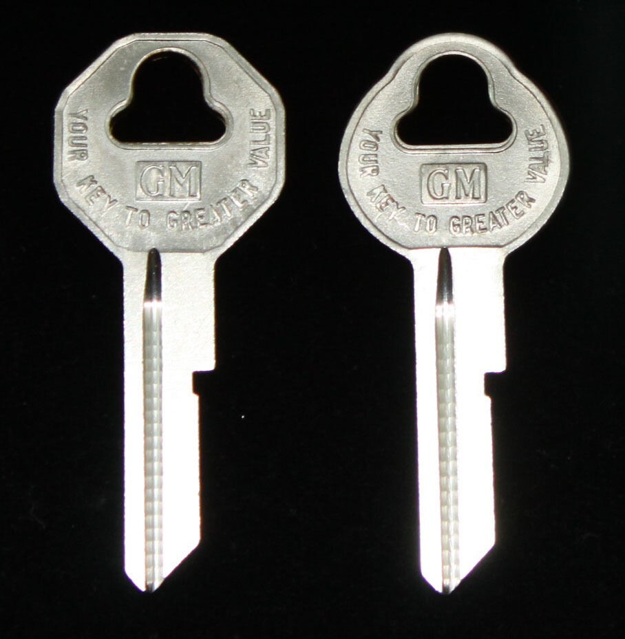 Pontiac Vintage Bonneville Catalina Gto 1946 thru 1966 GM B10 B11 key Blanks