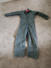 Vtg Wrangler Coveralls Jumpsuit Workwear Overall Green red quilted mens 34w 29i