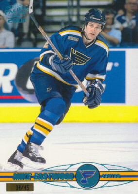 2000-01 Pacific ICE BLUE #342 MIKE EASTWOOD - x/45 - St. Louis Blues