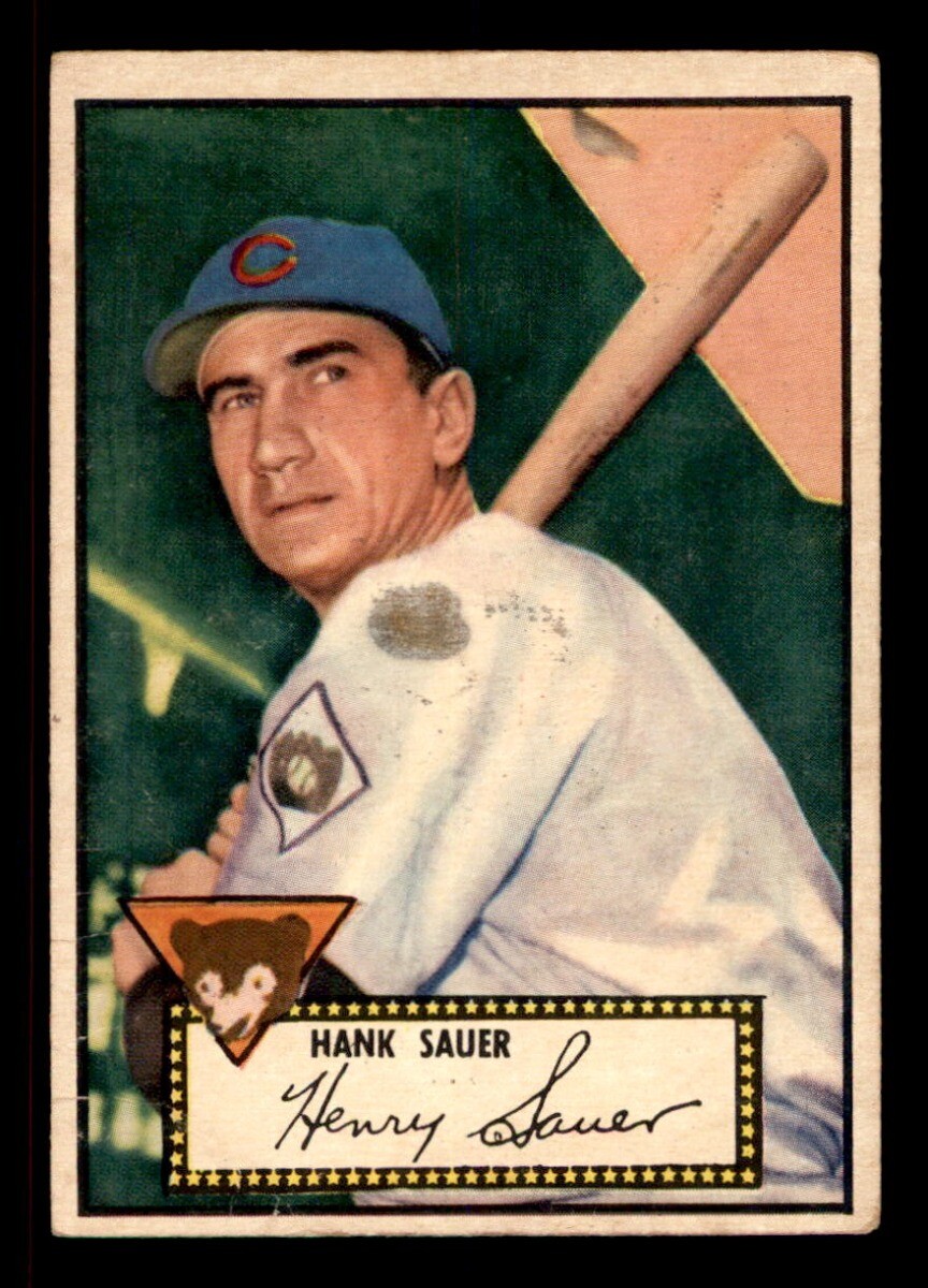 1952 Topps Baseball 35 Hank Sauer GD eBay