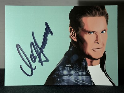 Autogrammkarte aus David Fanbox  Birthday Party Your Hasselhoff  limitiert, Neu!