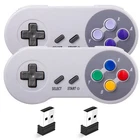Wireless USB SNES Controller Game pad for Super Retro Games Windows PC Mac Linux