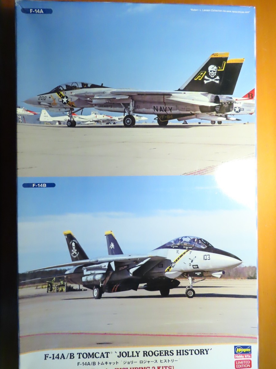 Hasegawa 1/72(INCLUDING 2 KITS) F-14A/B TOMCAT `JOLLY ROGERS