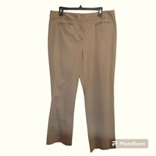 Talbots Pants Women's Size 14 Khaki Cotton Spandex EUC