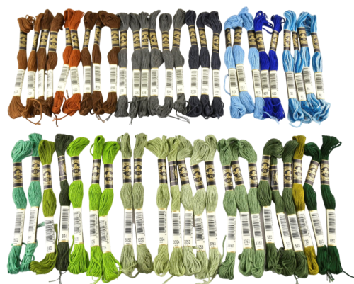 ✅NEW~DMC25 Lot of 50 SKEINS Thread Floss Embroidery Cotton Colors France VINTAGE