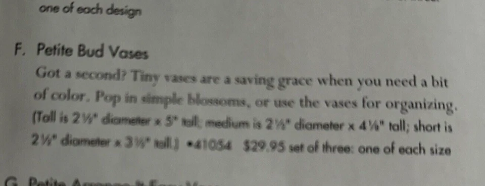 Вазы Southern Living At Home Petite Bud 41054 - новые в коробке - Изображение 3 из 4