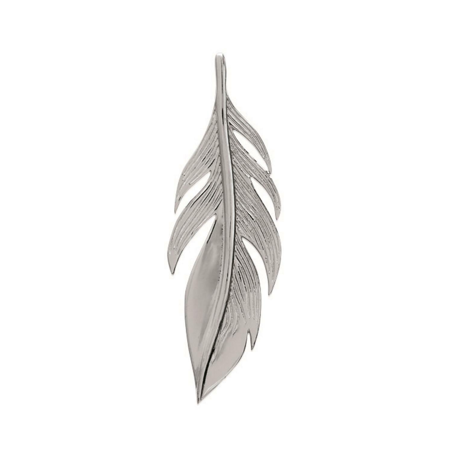 Pendentif plumes argent massif 925 idéal avec un chemisier ou une robe d'été